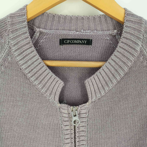 シーピーカンパニー C.P.COMPANY 00S ショート ウール ダブルジップ ニットカーディガン レディース EUR:40